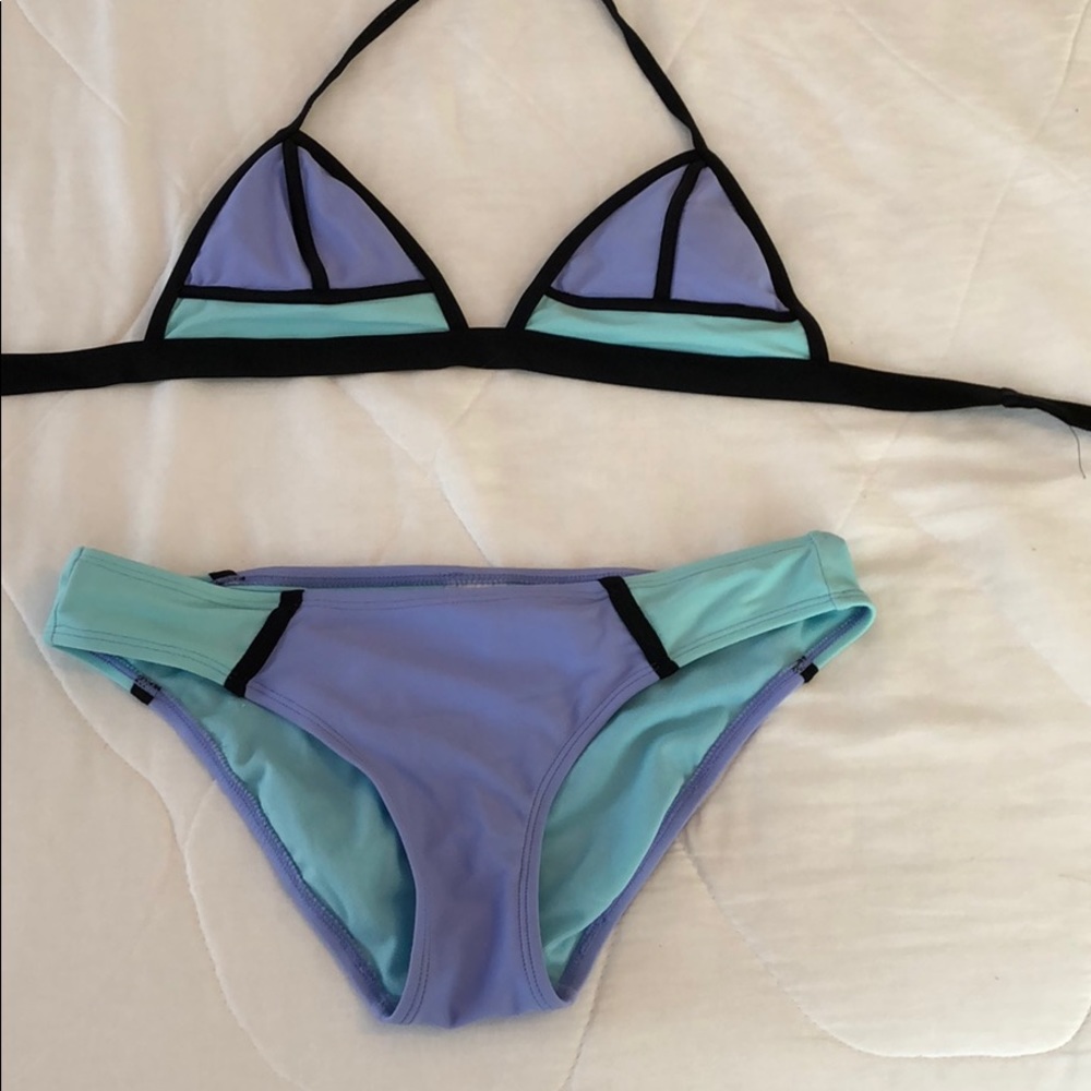 Xhilaration blue/purple bikini S Top/ M Bottom